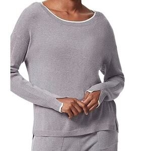 NWT $69 Anne Klein Sport Libby Loose Fit Sweater, Heather Grey, Women’s Large
